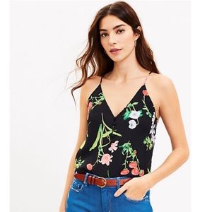 LOFT Garden Covered Button Strappy Cami